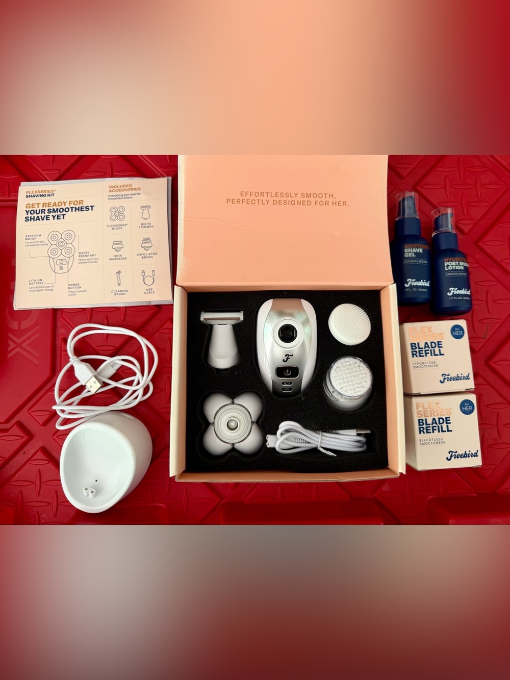 FreeBird womens shaving kit